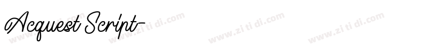Acquest Script字体转换